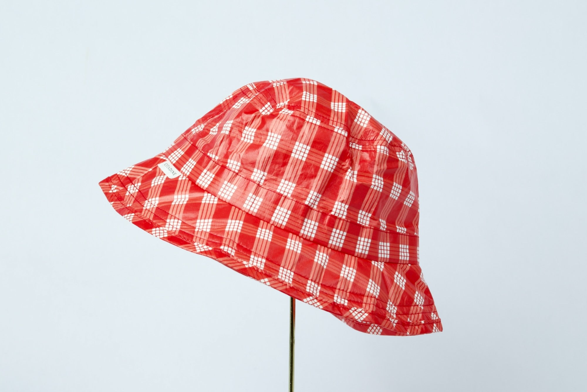 Red plaid cheap bucket hat