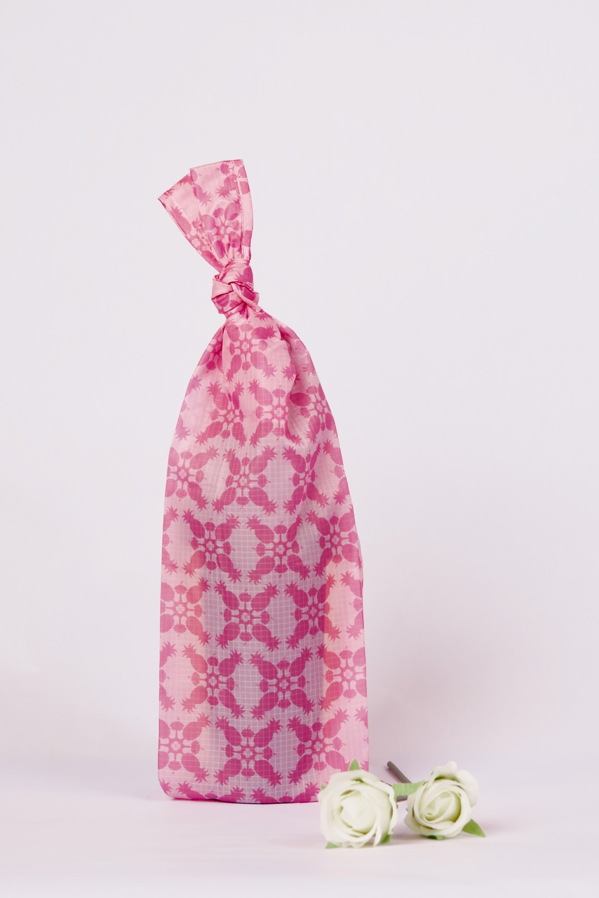 Hibiscus Pineapple Pattern Wine Bag | Hawaiian Quilt | Citadine