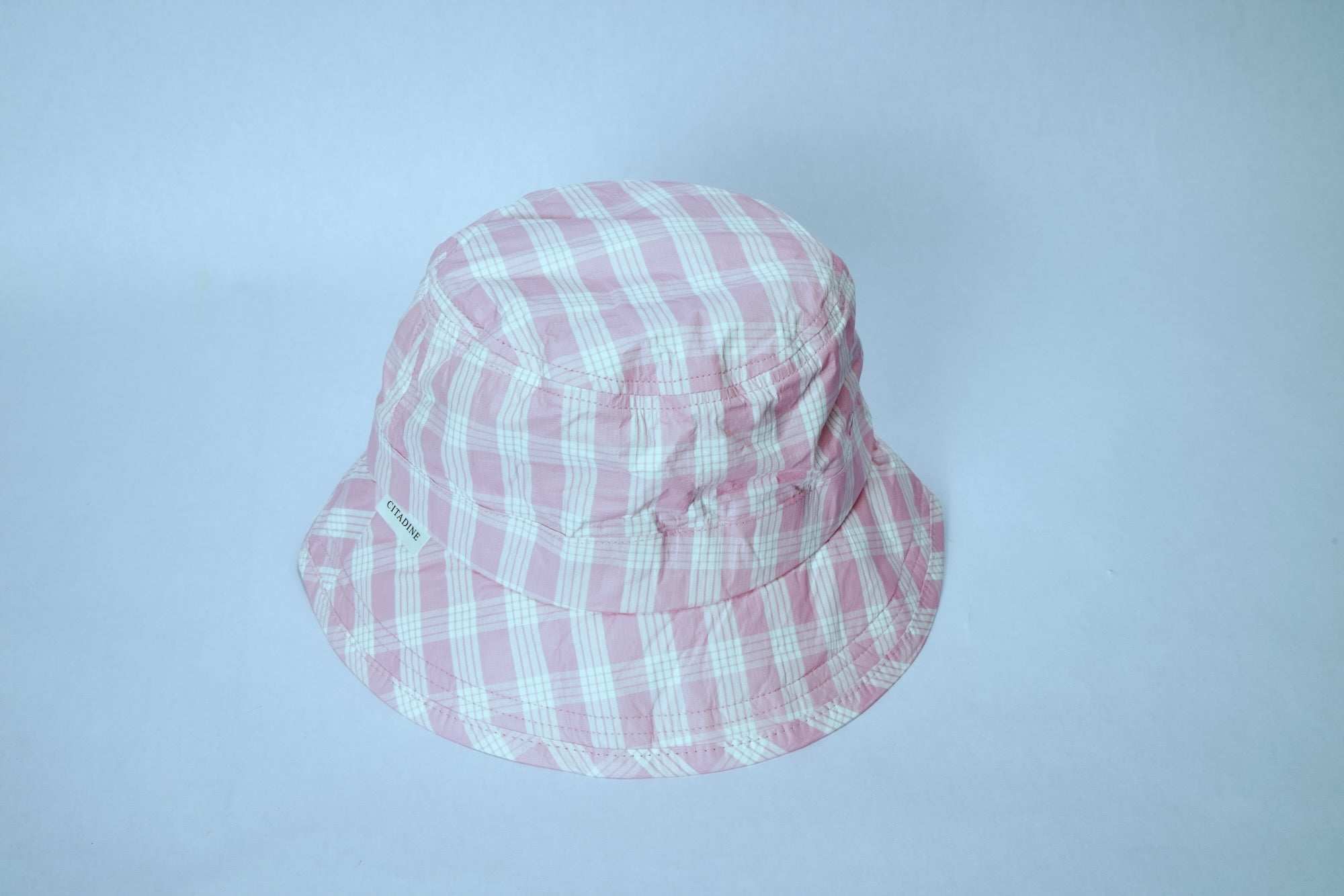 Bucket Hat Palaka Pale Pink