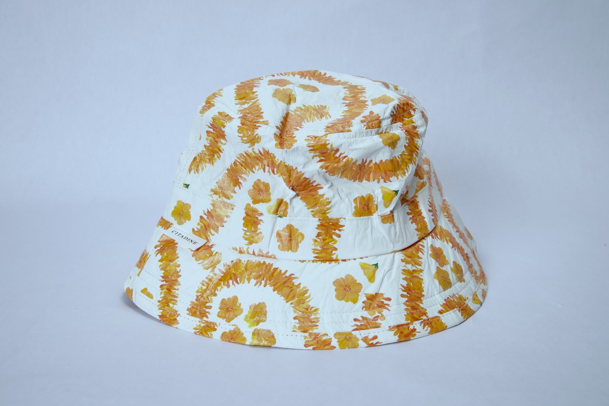 ilima leis print bucket hat-Dupont™ Tyvek®