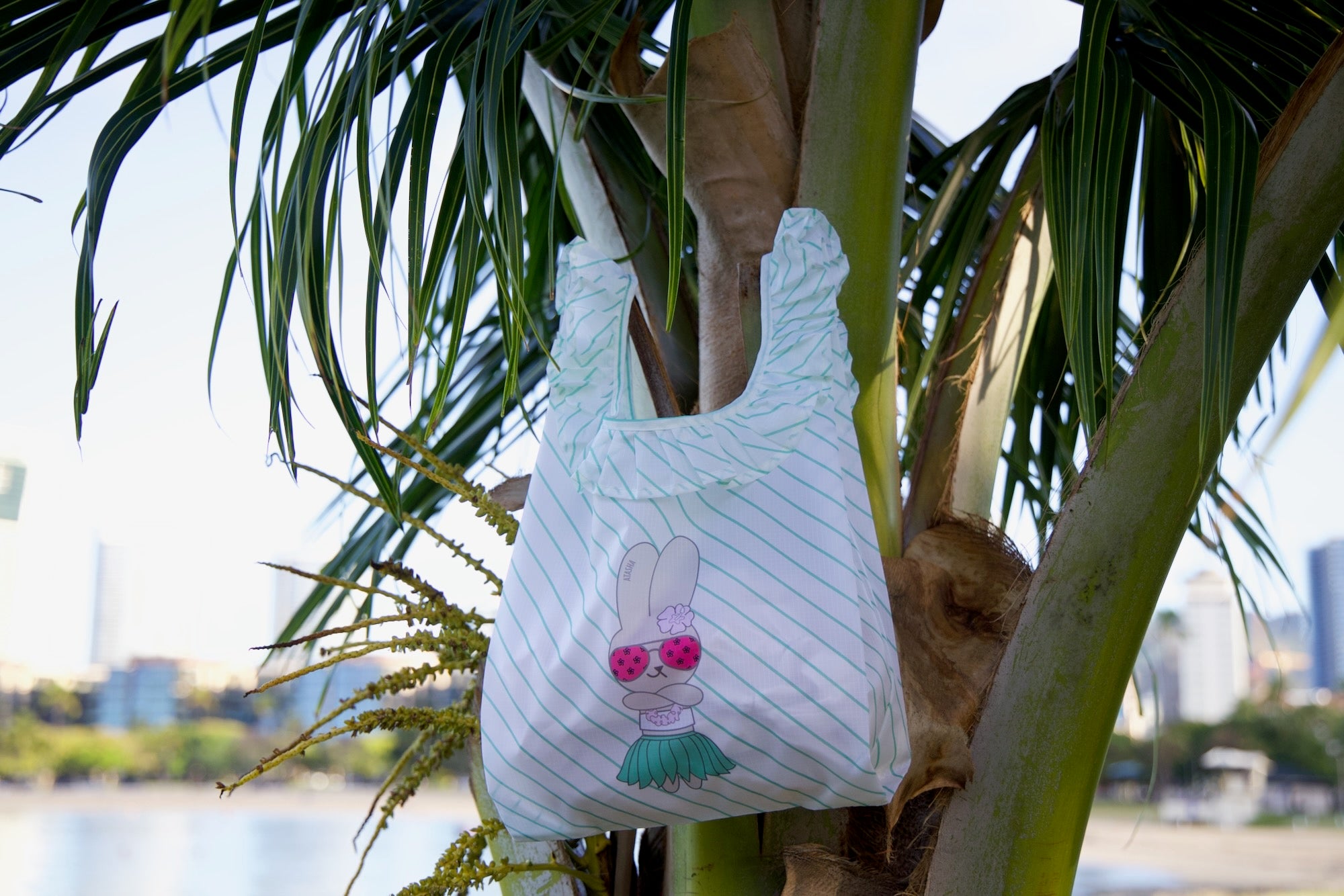 Atasha Rabbit Reusable Beach Bags | Medium Lei Bag | Citadine