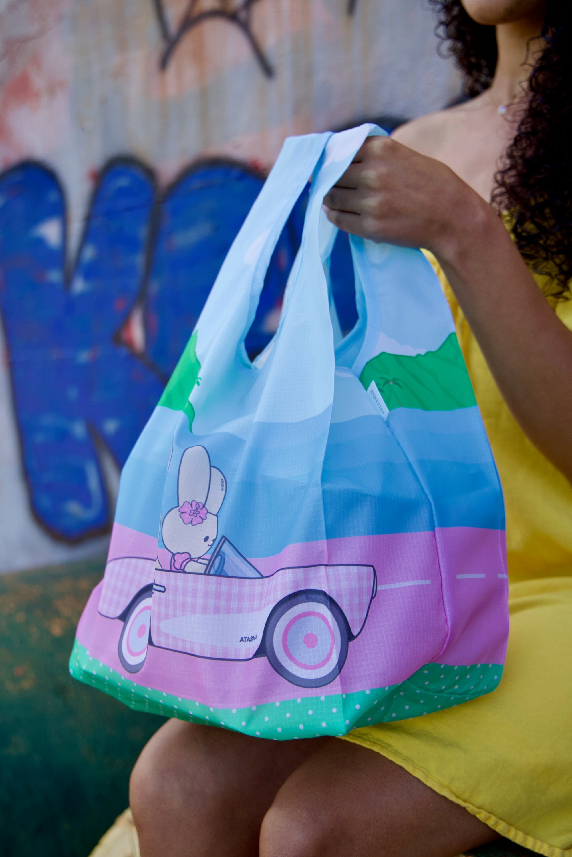 rPET Foodie Take Out Bag - Atasha Rabbit Loves Barbie