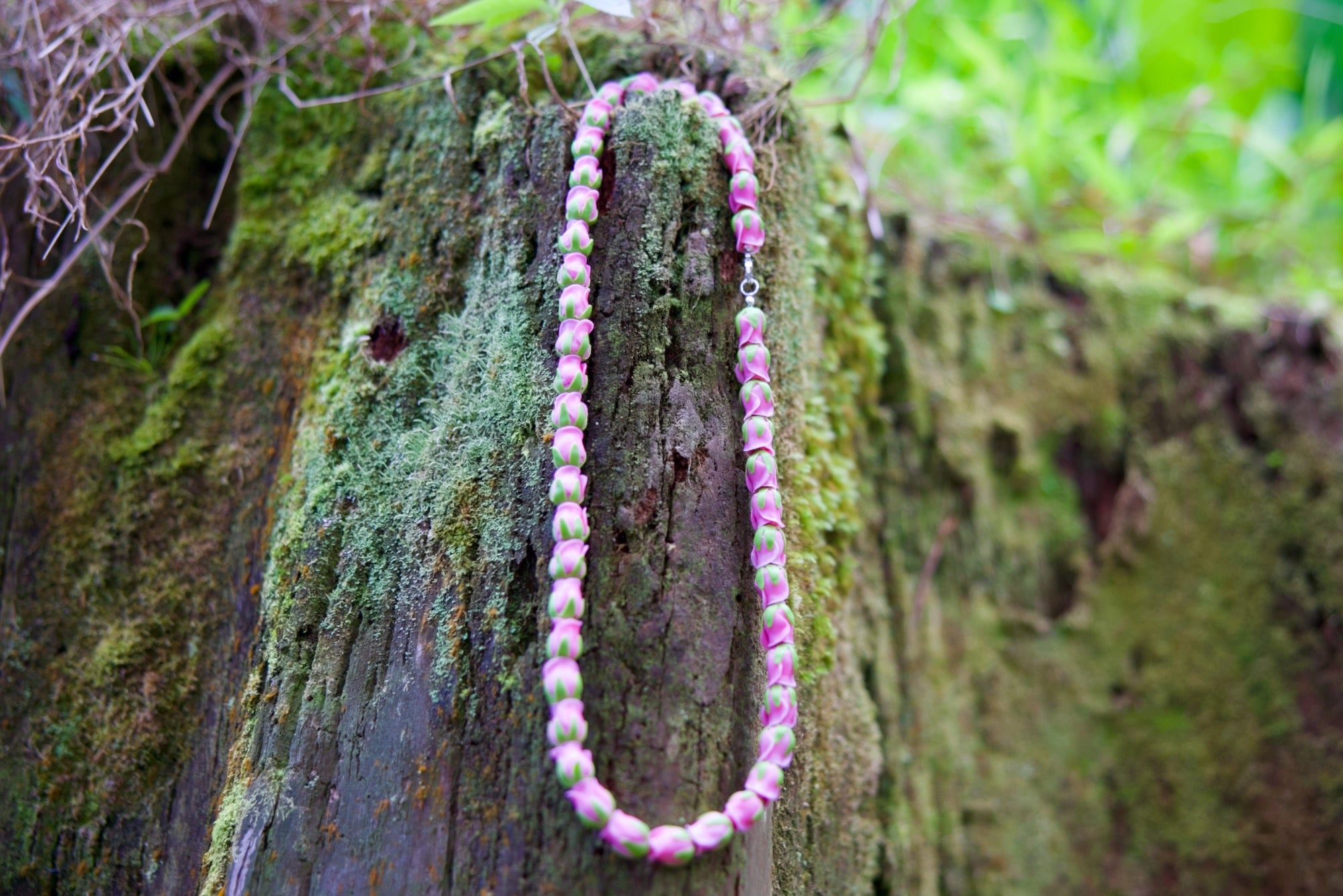 Forever Sculpture Jewelry Lei - Lokelani (Rose)