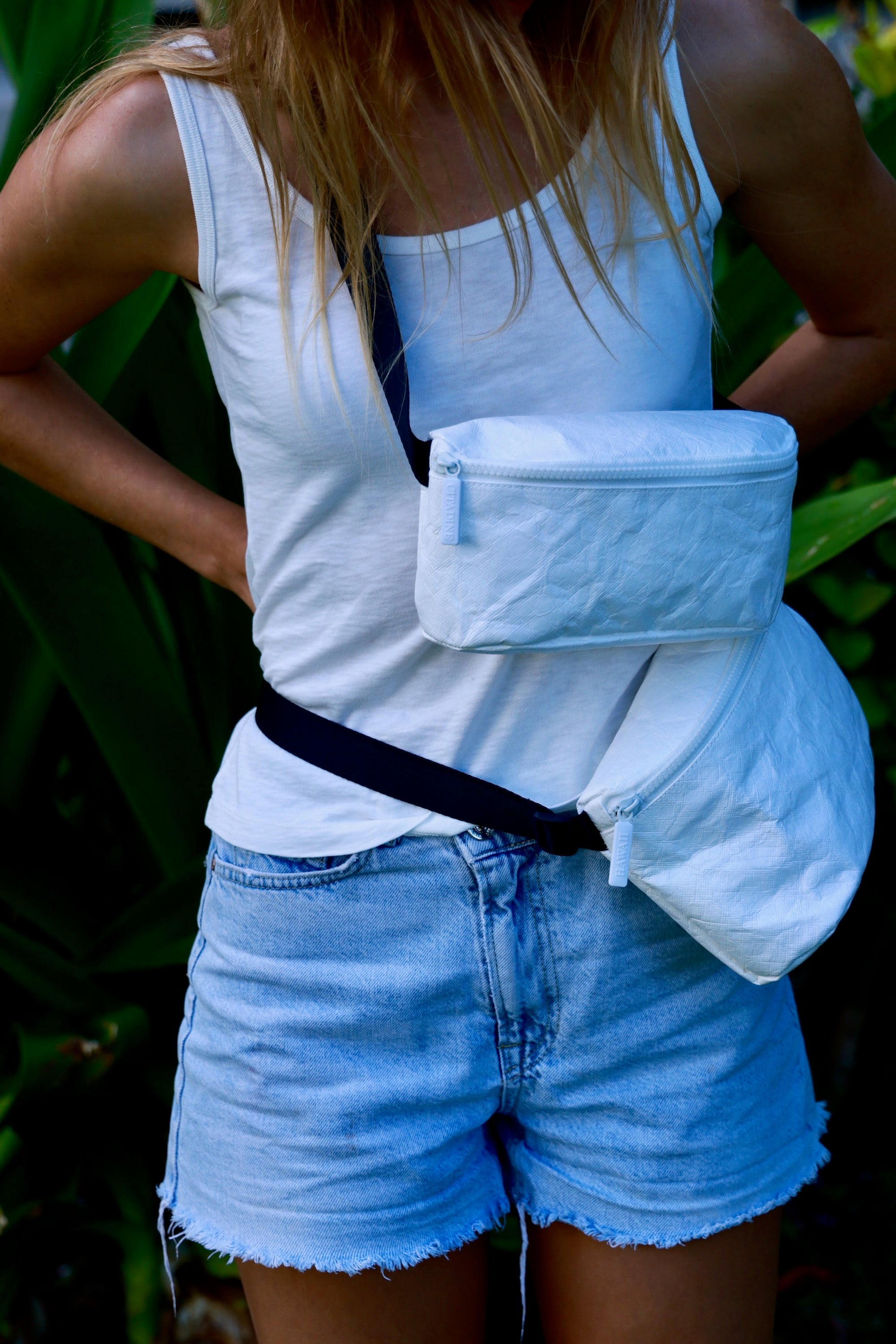 White Tyvek Belt Bag | Natural Paper Belt Bag | Citadine