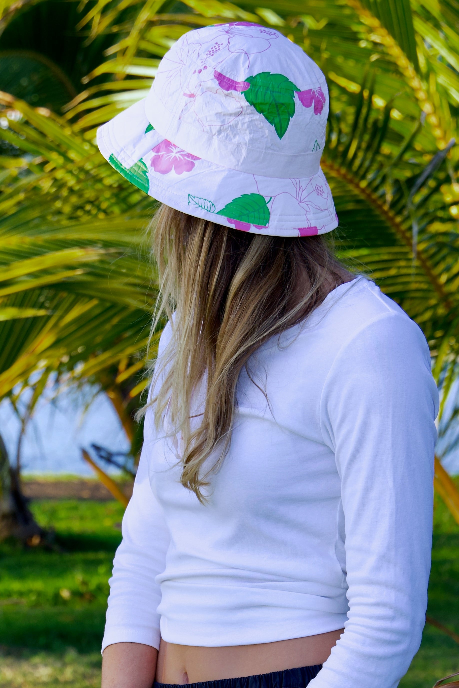 Women's Summer Bucket Hat | Bucket Hat Hibiscus | Citadine