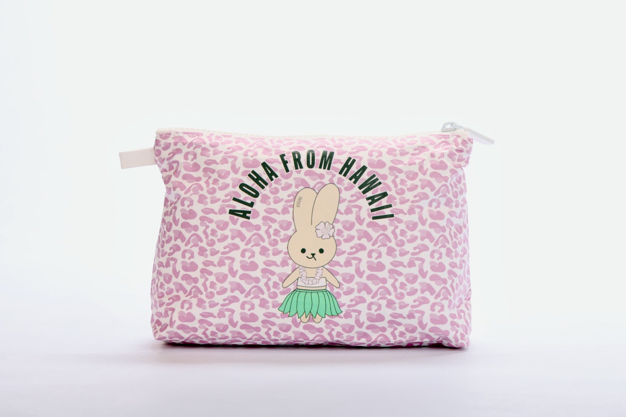 Small Pouch Atasha Rabbit Pink Leopard