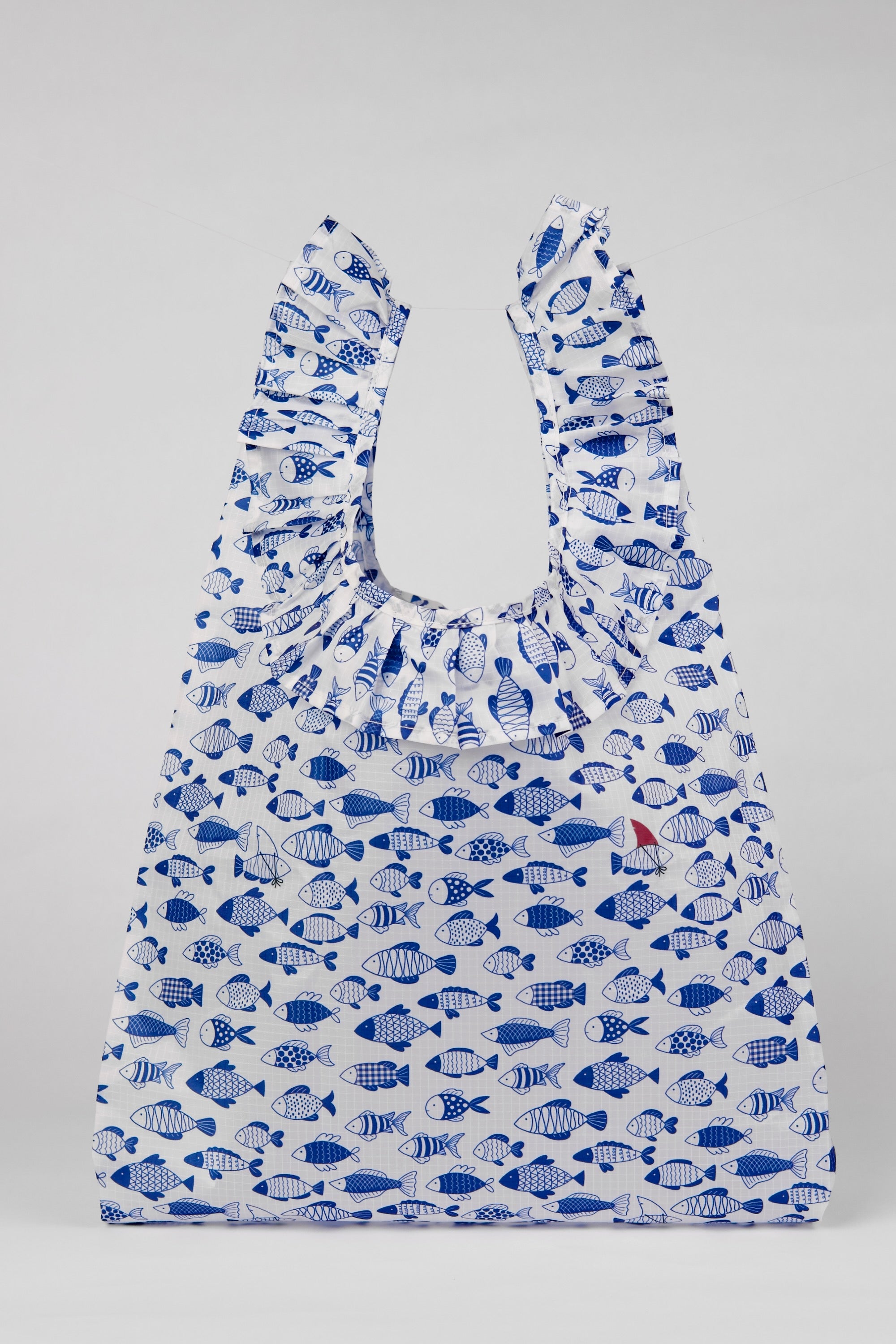 Medium Lei Bag Shark Fin Fish | Ocean Inspired Print | Citadine