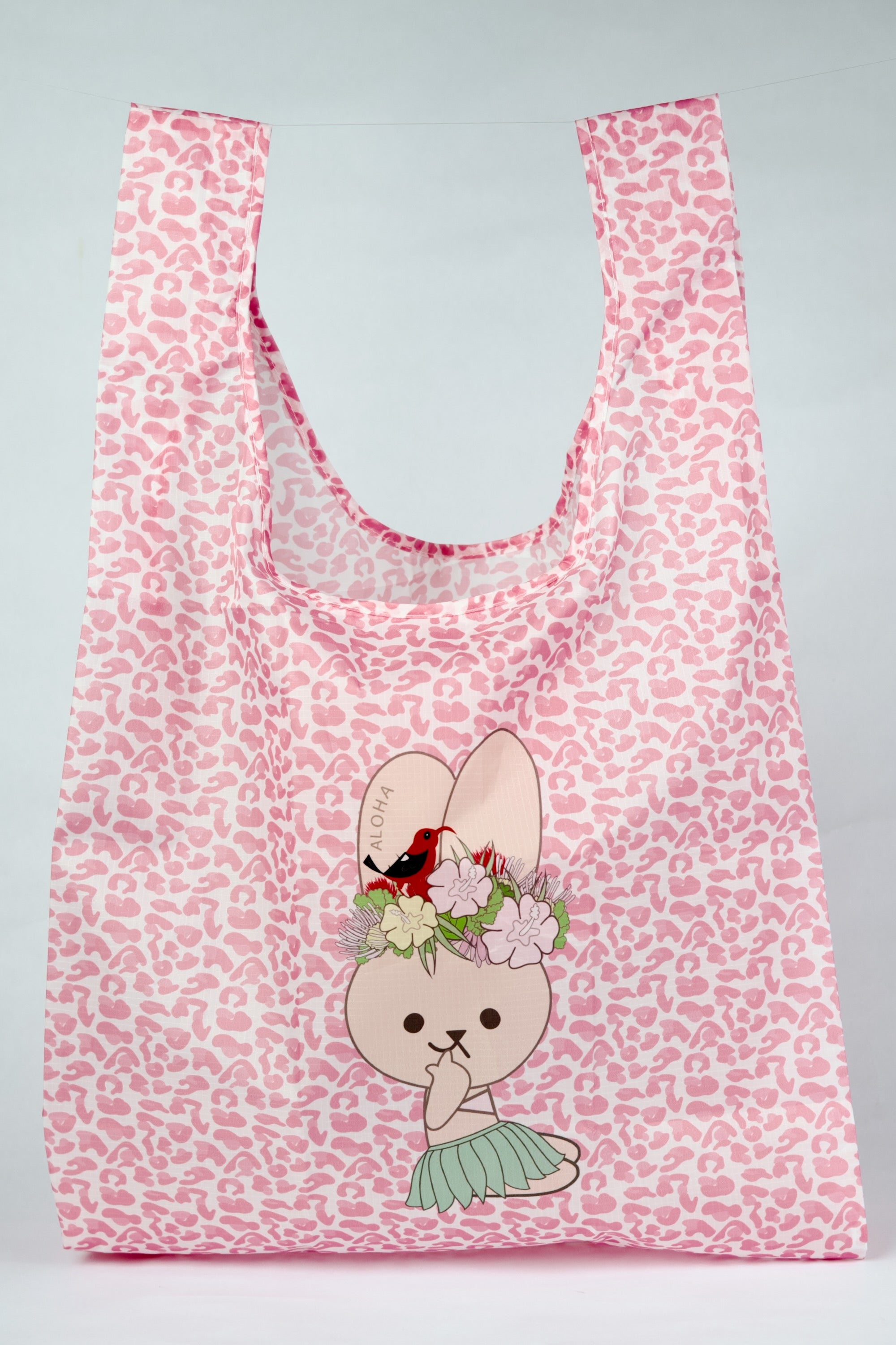 Eco-Friendly Tote Bag | Atasha Rabbit & I'iwi Pink Leopard | Citadine