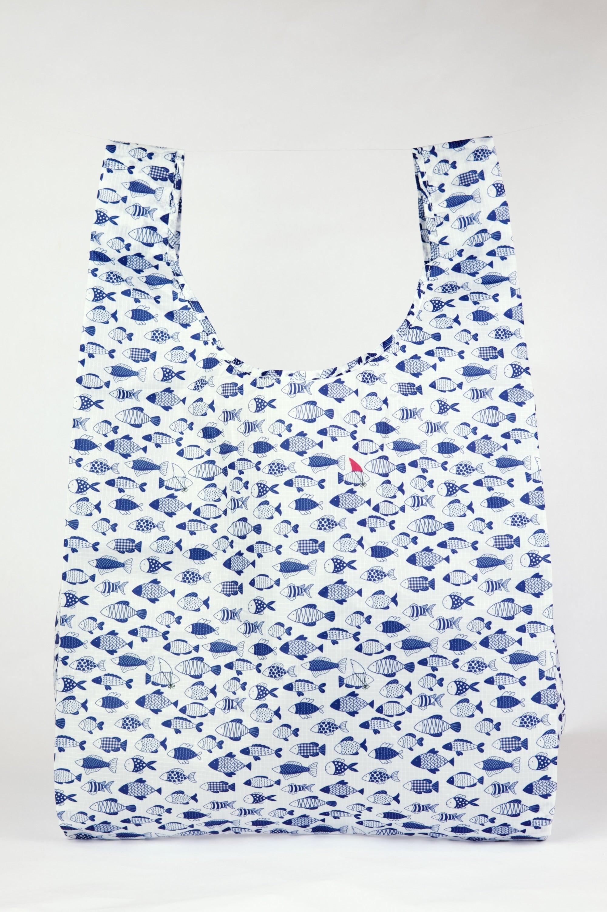 Fish Pattern Printed tote bag | Shark Fin Fish Tote Bag | Citadine