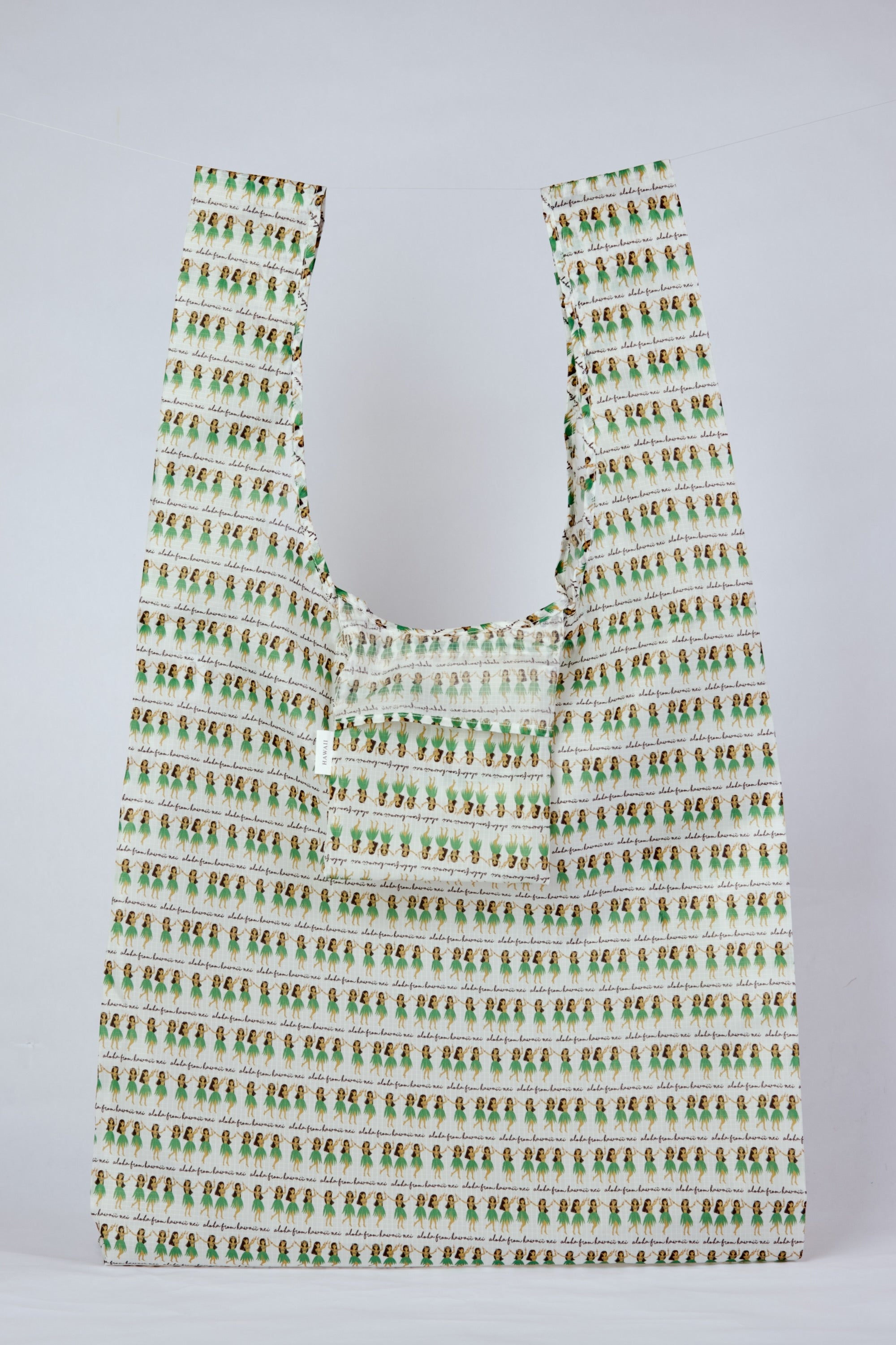 Hula Girls Print Tote Bag | Reusable Eco-Friendly Tote Bag | Citadine
