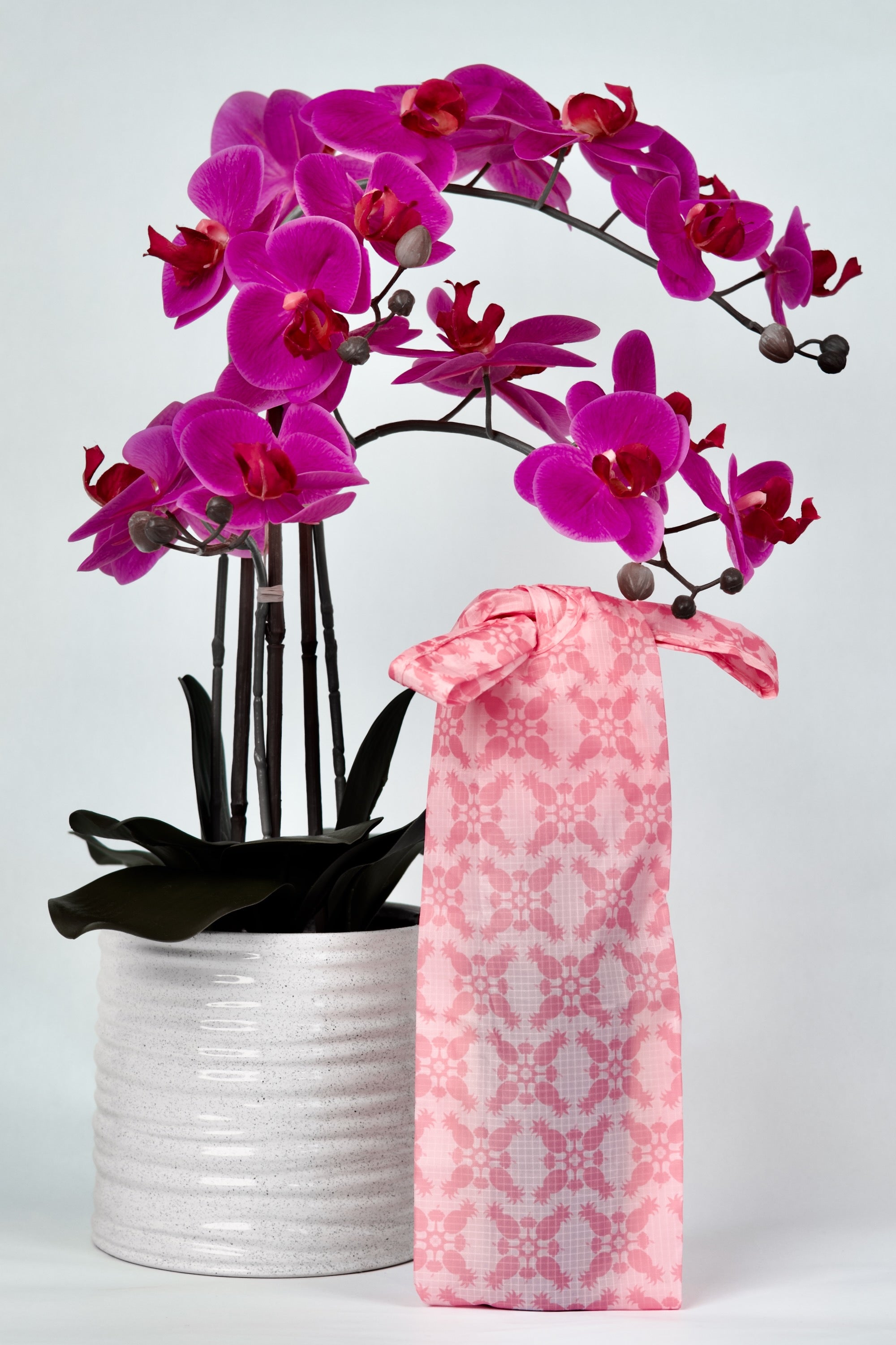 Hibiscus Pineapple Pattern Wine Bag | Hawaiian Quilt | Citadine