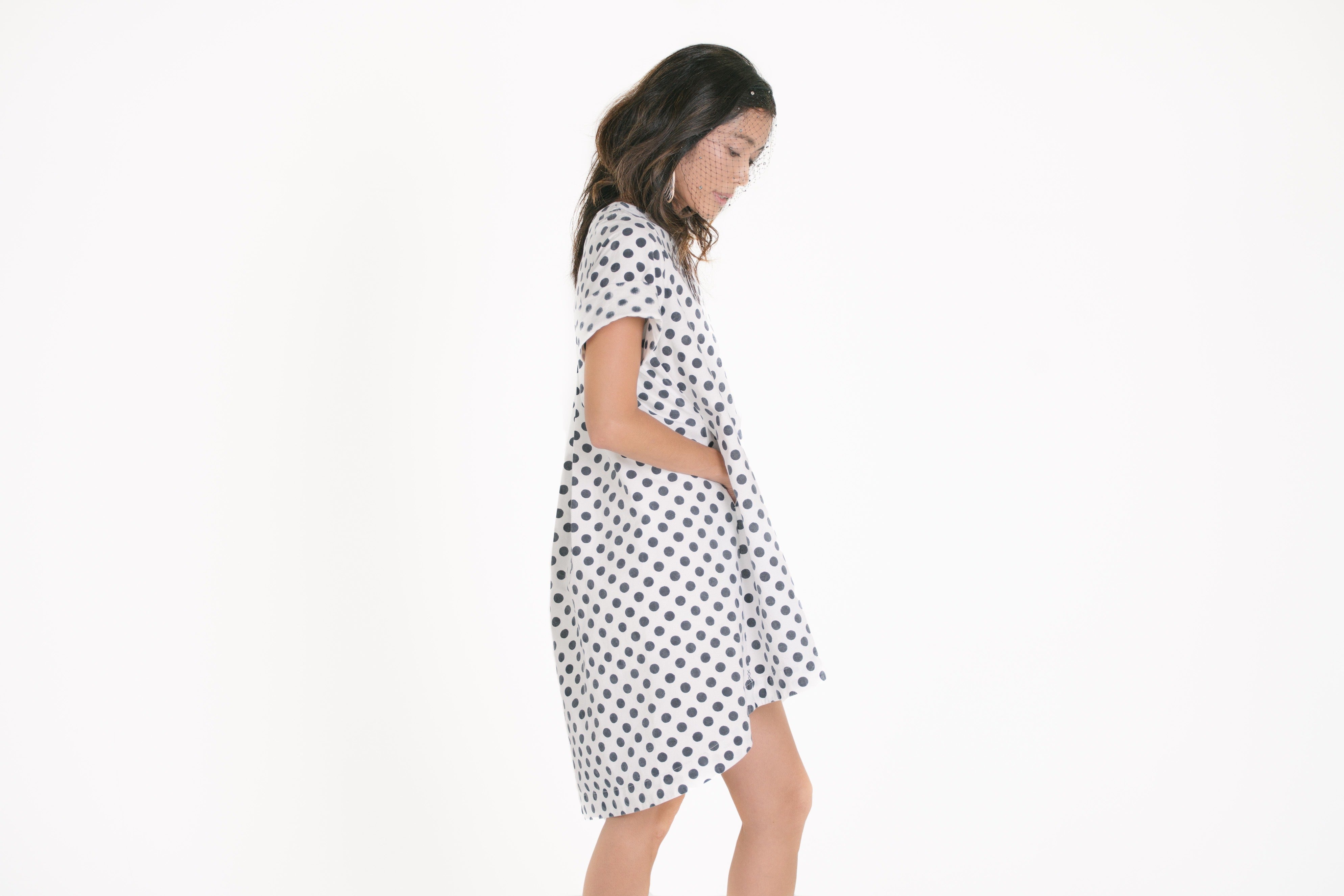 Three-Quarter Sleeves Cotton Dress |Jia Beloved Cotton Dress| Citadine